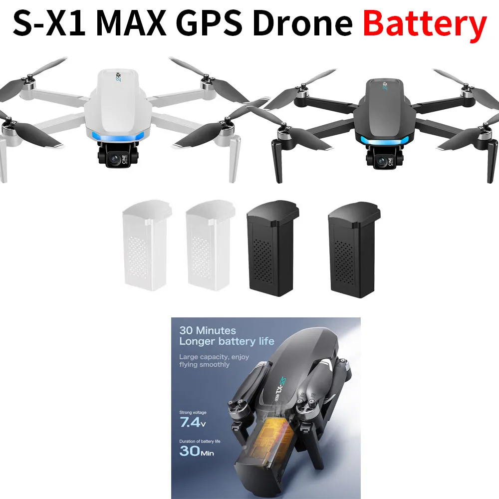 S-X1 MAX GPS Drone Battery 7.4 - Drone Mapping 评论和价格