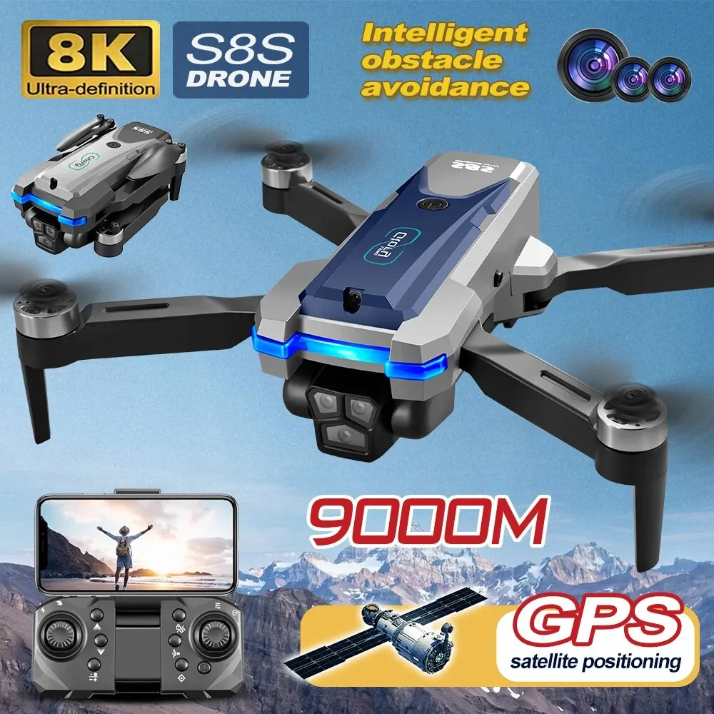 S8S GPS Drone 5G Wifi 8K HD Du - Drone Mapping 评论和价格